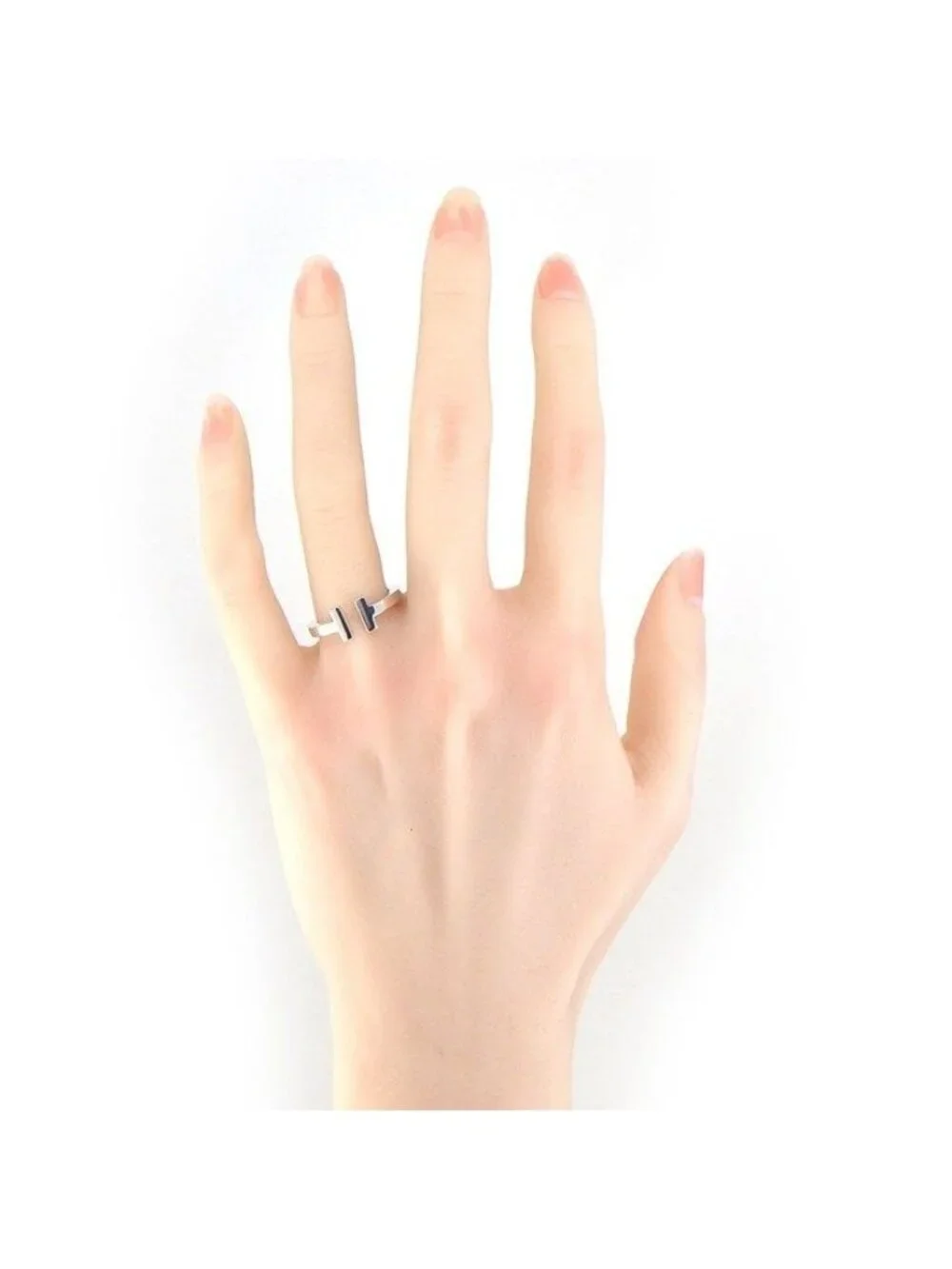 Tiffany & Co Ring T Square 18K White Gold